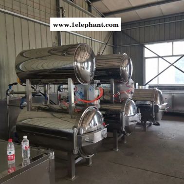 眾惠800*1500雙層高溫殺菌鍋 粽子整套加工設備 肉粽滅菌機器
