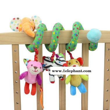 SKKBABY 床掛益智早教音樂動物床繞床掛寶寶牙膠搖鈴玩具baby toy批發
