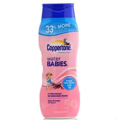 香港代購 美國coppertone水寶寶水嫩防曬霜SPF50 加量版315ml