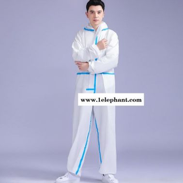 隔離防護服凈尚凈美 無紡布白色 三連體  一次醫用防護  隔離服 醫護  防護服 一次性無紡布  防護服出口