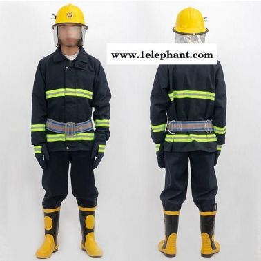 山東廠家直銷優質消防站消防服 02款消防滅火防護服 消防站斗服 五件套消防服裝 消防服裝 消防戰斗服 消防員衣服