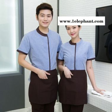 工作服定制 廠服定做 工衣批發 職業裝加工 員工服設計 訂做勞保服保潔服短袖 清潔服務員PA物業制服 單上衣