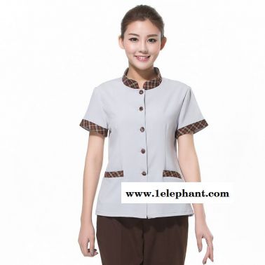 酒店工作服 夏裝女小區(qū) 物業(yè)清潔阿姨工裝賓館客房PA保潔服制服、工