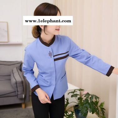 酒店工作服 秋冬裝女 保潔服長袖 賓館客房服務(wù)員物業(yè)清潔PA制服