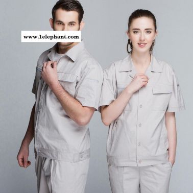 項城工服 工作服定制 訂制工衣 定制工服 全棉工作服現貨供應 7033淺米 職道工裝