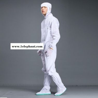 防靜電服  無塵連體服 白色網(wǎng)格滌綸  三連體防護(hù)服  防 生產(chǎn)廠家  凈尚凈美
