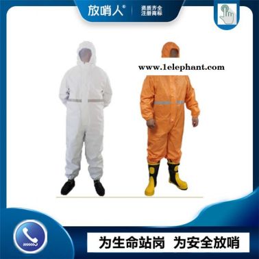 放哨人品牌FSR0201(紅)輕型防護服   連體帶帽作業服     可重復使用