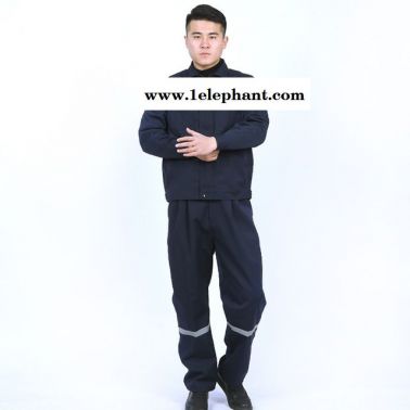 滌棉厚帆布反光工作服 安全防護(hù)服 工程施工勞保服 維修技工服