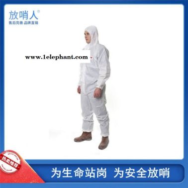 放哨人FSR0201一次性加厚連體防護(hù)服   63g 防飛濺舒適防護(hù)服   防化學(xué)液體飛濺