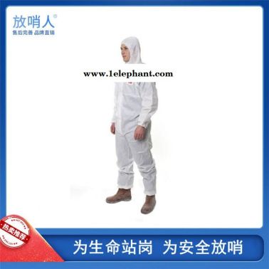 放哨人品牌FSR0201一次性加厚防護(hù)服   63g 防飛濺連體工作服 一次性防護(hù)服