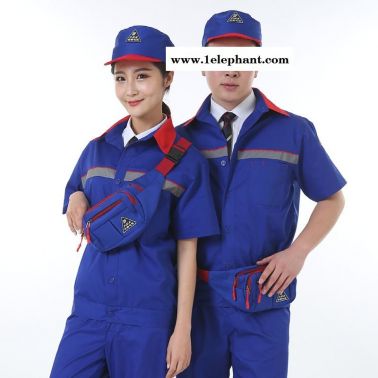 太原加油站工作服廠家，加油站防靜電工作服定制廠家，加油站工裝找為企創形服裝廠