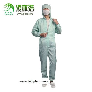 深圳龍華凌亦浩防靜電服廠家直銷防靜電連帽連體服防塵潔凈工作服