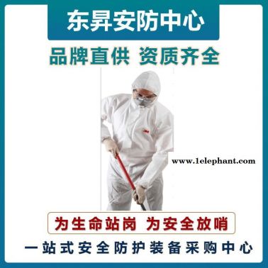 3M 4510白色帶帽連體防護(hù)服   實(shí)驗(yàn)室防化服   耐強(qiáng)酸強(qiáng)堿泄漏防化服