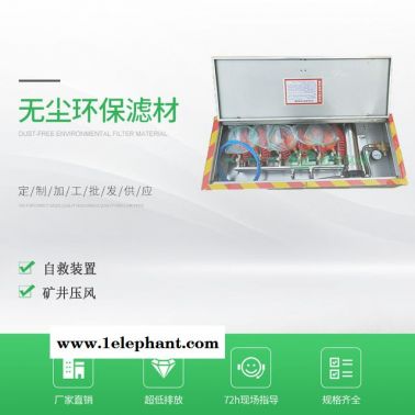 廠家直供 ZYJ-M6礦井壓風自救裝置 箱式6人礦井供水自救裝置  礦井壓風自救器 無塵環保