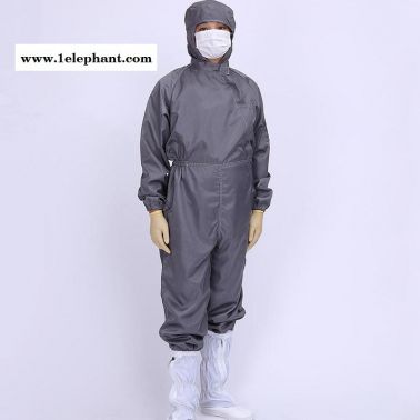 凈尚凈美 防靜電連體服連帽 條紋帶帽拉鏈連體防塵服顏色可定制批發