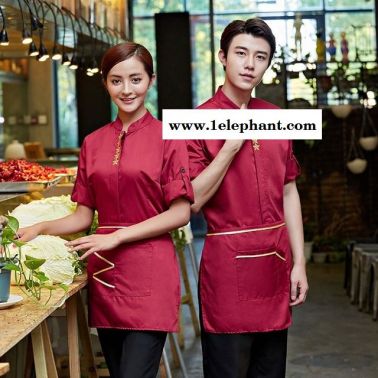 酒店工作服秋冬裝 火鍋店餐飲服務員服裝飯店茶樓農家樂工裝長袖