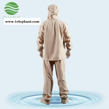 防靜電分體服連帽連鞋套 滌棉 耐高溫潔凈內服 百級無塵服 防塵服 凈尚凈美