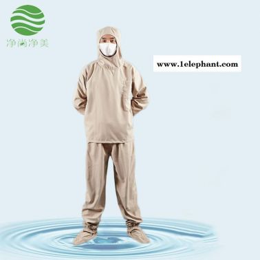 防靜電分體服 凈尚凈美  滌棉連帽連鞋套潔凈內(nèi)服  耐高溫百級(jí)無塵服防塵服