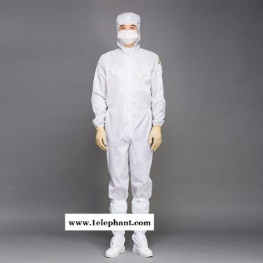 無塵服 防靜電三連體服工作服網格帶帽 防靜電連體工作服 防靜電服生產廠家電子廠防塵服連體服電子廠防靜電服電子廠凈尚凈美