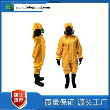 皓駒HJF0101耐酸堿防化服耐酸堿防護服價格簡易防護服廠家半封閉呼吸器外置式輕型防護服液密型輕型防化服消防員XF770