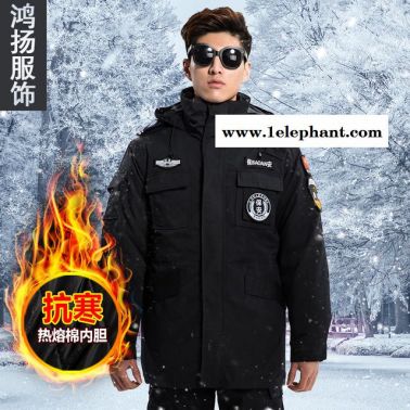 保安大衣男冬季 加厚作戰棉襖軍大衣 作訓大衣多功能防寒棉服