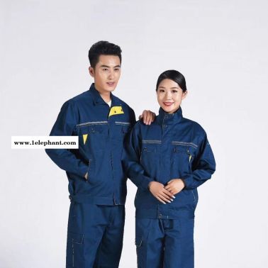 【牛仔純棉勞保服】工作服 工作服男裝 廠服款式圖片 廠家供應可定制免費印logo
