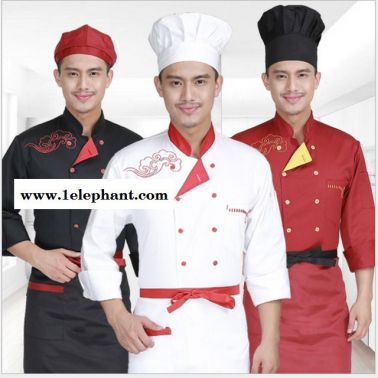 廚師服短袖夏裝酒店廚師服裝短袖廚房飯店工作服食堂糕點餐廳制服