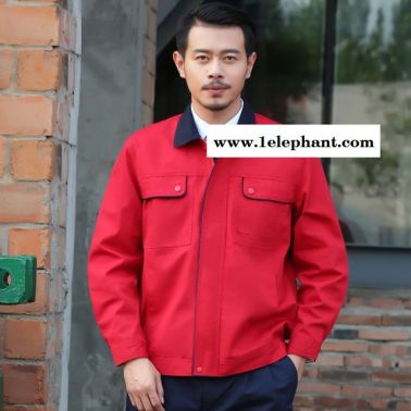 全工藝磨毛厚帆布秋冬長袖套裝工作服車間服定做批發(fā)一件代發(fā)貨