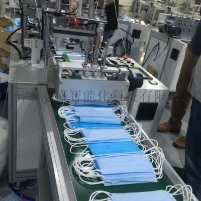 全自動(dòng)一拖一口罩機(jī) 高速平面口罩機(jī) 全伺服控制