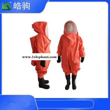 上海皓駒HJF0102 氣密型全封閉防化服 丁基膠材質(zhì)連體防護服