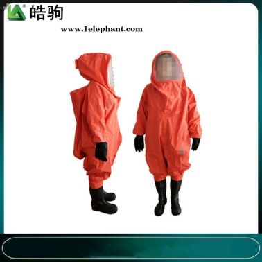皓駒  HJF0102  GA770-2008化學(xué)防化服  重型氯丁膠防護服 A級氣密耐酸堿防護服  A級重型防護服