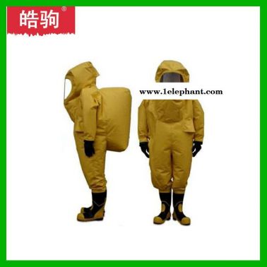 上海皓駒HJF0102 重型防護(hù)服 重型防護(hù)服參數(shù) 重型全封閉防化服氣密型 氣體致密型化學(xué)防護(hù)服 GA770一級(jí)化學(xué)防護(hù)