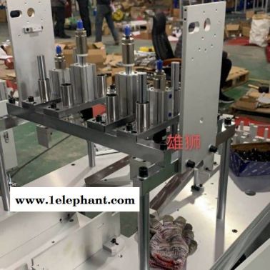 雄獅一次性無菌口罩生產機器全自動一拖二口罩機生產廠家