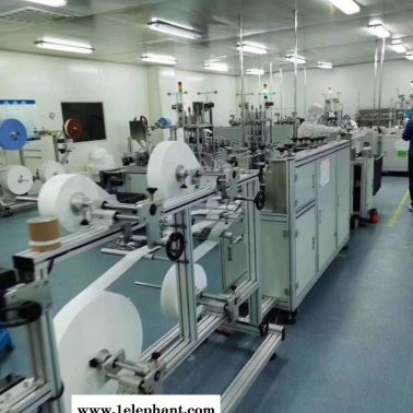 平面口罩一拖二全自動化生產線機械制造半自動N95口罩機