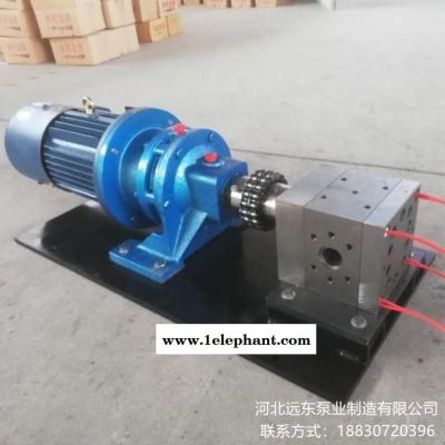口罩機專用熔體泵應用于聚合反應流程中，用來輸送高粘度的熔體