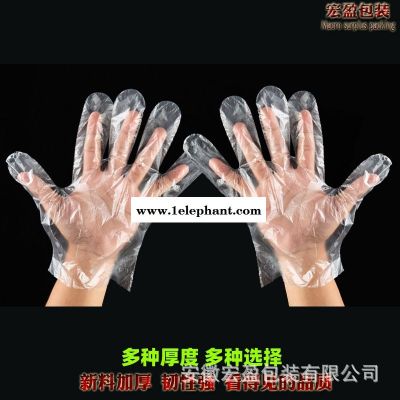 宏盈  一次性手套獨立包裝餐飲透明手套2只裝塑料薄膜獨包小包外賣炸雞定制批發  廠家直銷  價格透明