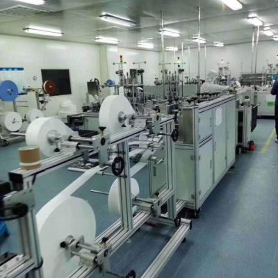 智能一拖二民用醫(yī)用口罩機全自動化變頻無極變速