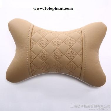 和源洋汽車(chē)頭枕 PU皮頸枕 護(hù)頸靠枕 骨頭頸椎枕 高彈絲棉 對(duì)裝