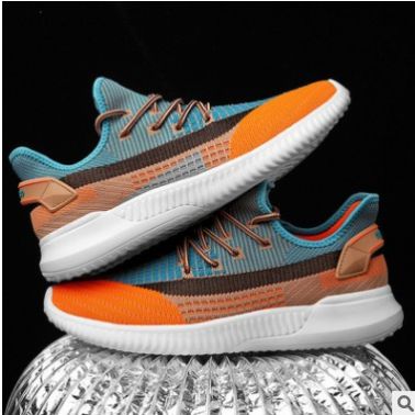 椰子鞋男2020秋季新款男士運動鞋飛織大碼休閑鞋潮慢跑鞋sneakers