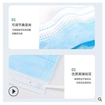 白護(hù)美三層四色防塵過濾防護(hù)含熔噴河南源頭工廠現(xiàn)貨 一次性口罩
