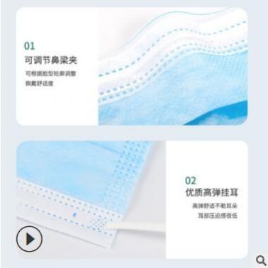 白護(hù)美三層四色防塵過濾防護(hù)含熔噴河南源頭工廠現(xiàn)貨 一次性口罩