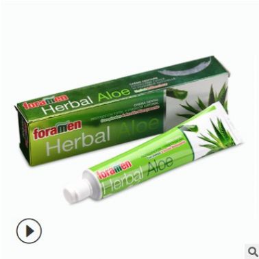 弗里曼foramen成人牙膏 西班牙進口蘆薈增白牙膏75ml
