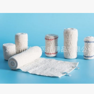 現貨供應氨綸紅藍線皺紋繃帶 急救包配件crepe elastic bandage
