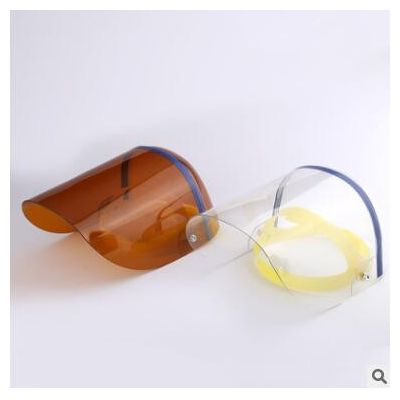 【全有機面罩】透明玻璃防護面罩防飛濺防沖擊頭戴式全封閉電氣焊