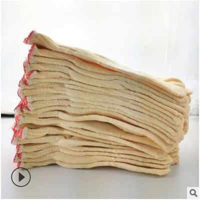 廠家供應500g黃毛紡手套勞保防護手套600克加密保暖燈照棉手套