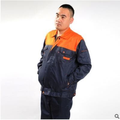 春秋新款長袖工作服勞保汽修電焊服套裝男 耐磨工裝廠服批發定制
