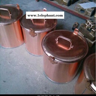 【直銷】防爆桶 紫銅帶蓋10L防爆消防桶 無火花銅桶