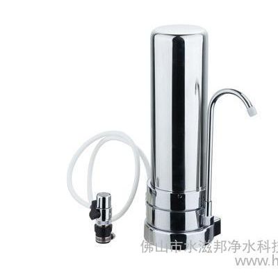 不銹鋼雙級座式凈水器 pp棉網碳廚房過濾器
