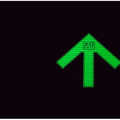 夜明 地鐵發光標志夜光標識 不銹鋼導流標志 消防安全疏散導向地標