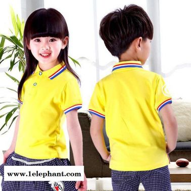 2017新款小學生校服班服短袖套裝夏季幼兒園園服男女兒童校服定制